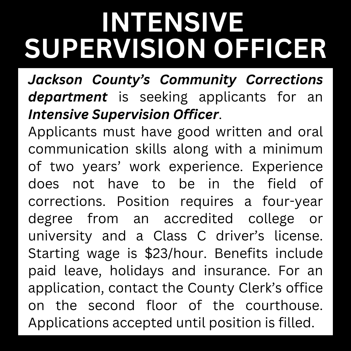 Community Corrections