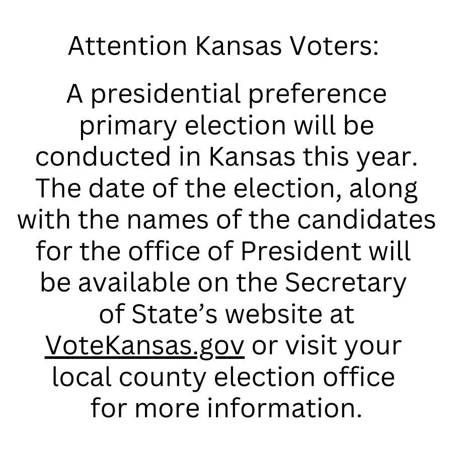 Attention Kansas Voters